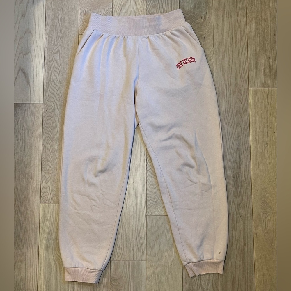 true religion cream joggers